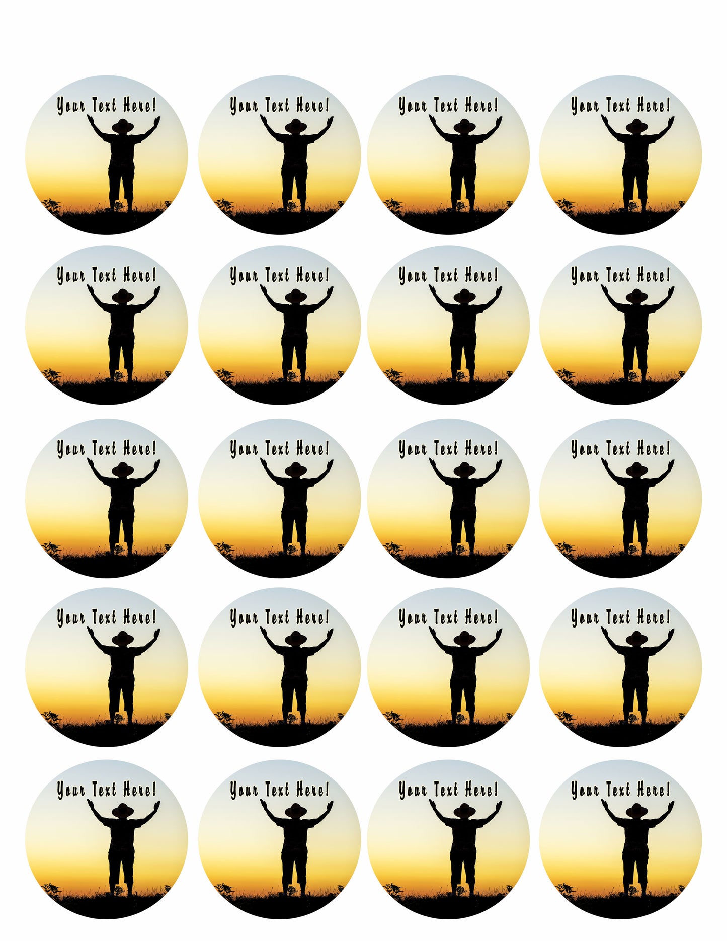 Happy Retirement (Nr3) - Edible Cake Topper, Cupcake Toppers, Strips