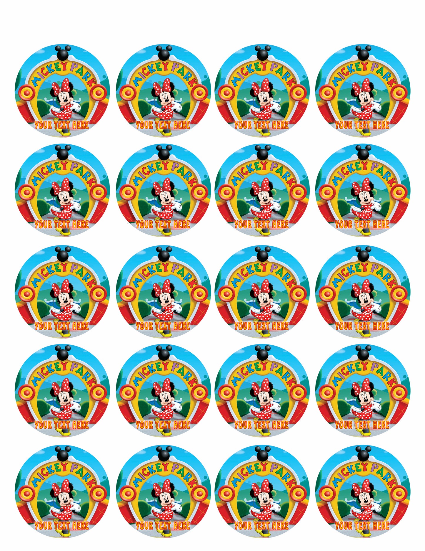 Mickey Mouse Clubhouse (Nr2) - Edible Cake Topper OR Cupcake Topper, Decor