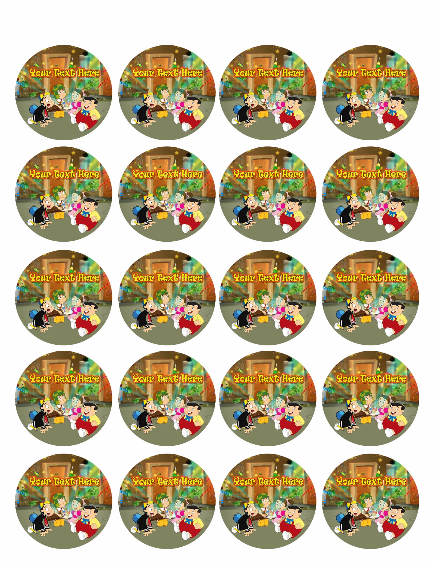 El Chavo (Nr2) - Edible Cake Topper, Cupcake Toppers, Strips