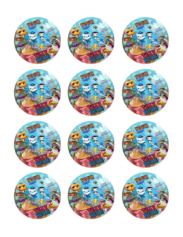 OCTONAUTS (Nr3) - Edible Cake Topper OR Cupcake Topper, Decor