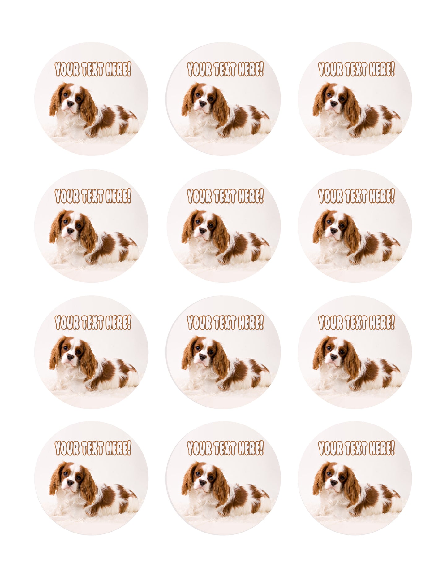 Puppy Studio Baby - Edible Cake Topper, Cupcake Toppers, Strips