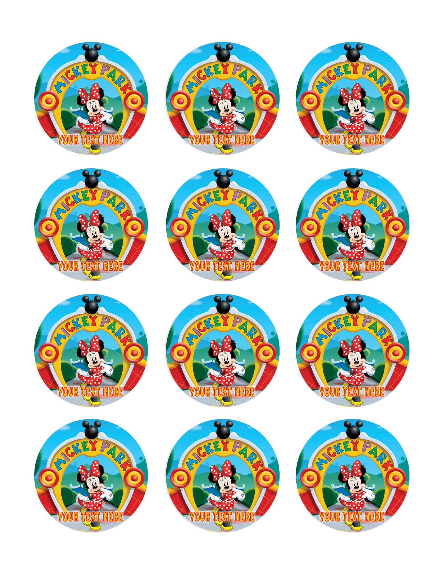 Mickey Mouse Clubhouse (Nr2) - Edible Cake Topper OR Cupcake Topper, Decor