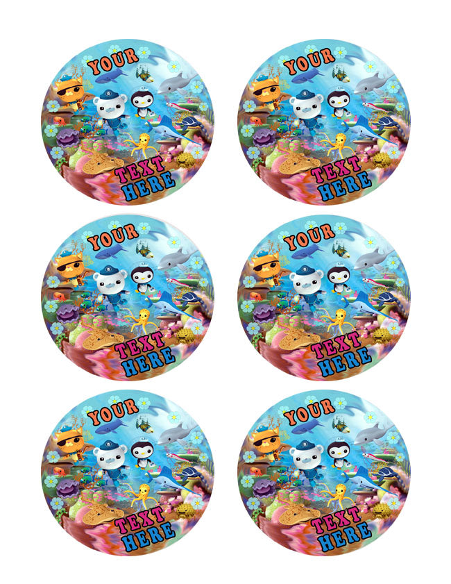 OCTONAUTS (Nr3) - Edible Cake Topper OR Cupcake Topper, Decor
