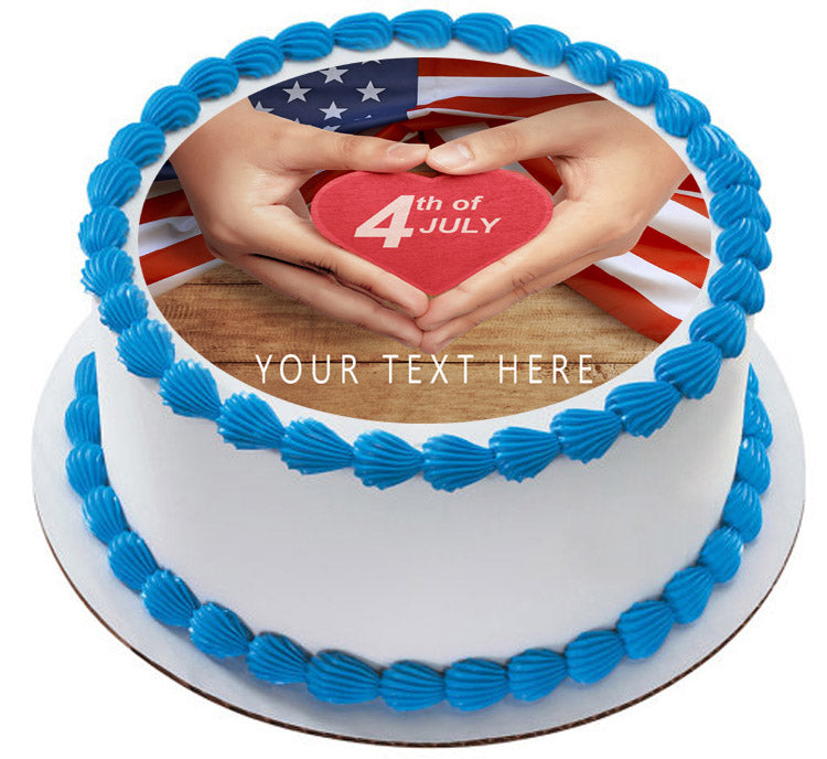 4th of July (Nr5) - Edible Cake Topper, Cupcake Toppers, Strips
