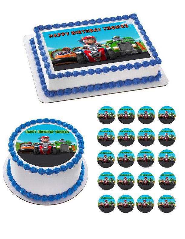 Paw Patrol Wiki Edible Birthday Cake Topper OR Cupcake Topper, Decor - Edible Prints On Cake (Edible Cake &Cupcake Topper)