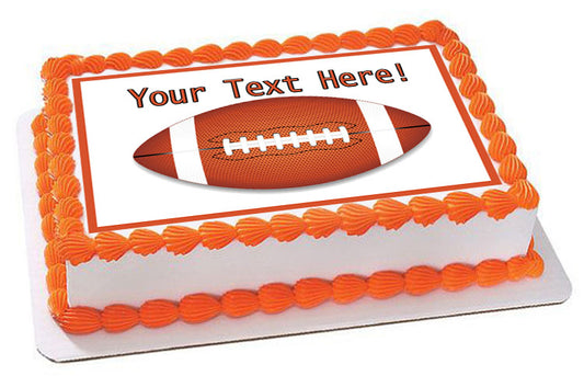 American Football - Edible Cake Topper, Cupcake Toppers, Strips