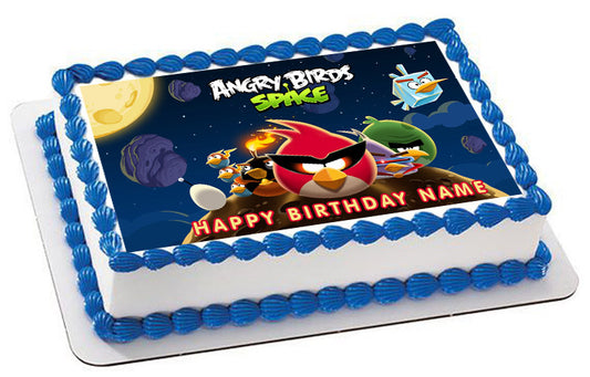 Angry Birds Space - Edible Cake Topper, Cupcake Toppers, Strips