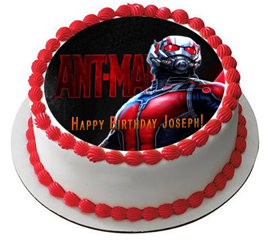 Ant Man - Edible Cake Topper, Cupcake Toppers, Strips