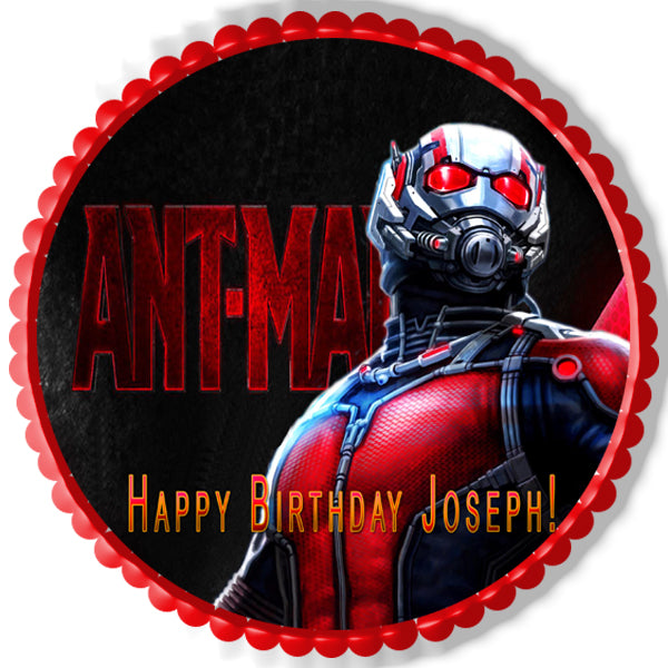 Ant Man - Edible Cake Topper, Cupcake Toppers, Strips