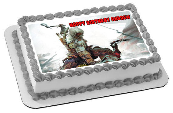 Assassin's Creed - Edible Cake Topper, Cupcake Toppers, Strips