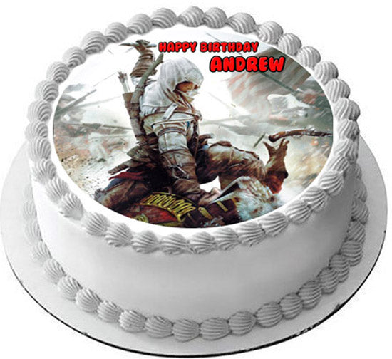 Assassin's Creed - Edible Cake Topper, Cupcake Toppers, Strips