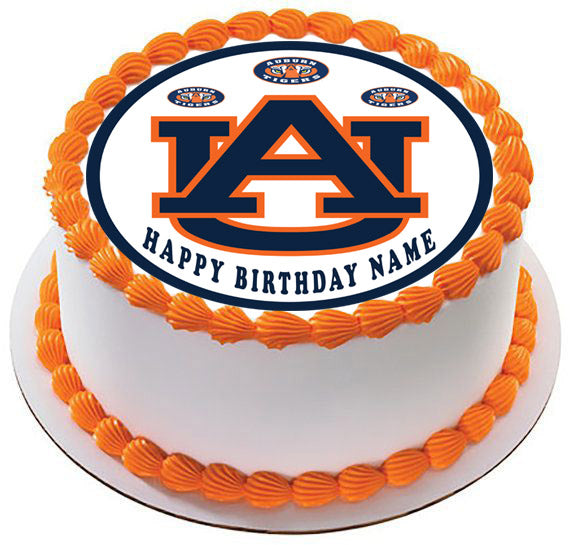 Auburn Tigers - Edible Cake Topper, Cupcake Toppers, Strips