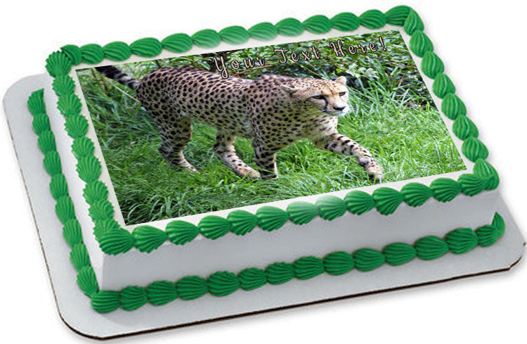 Awesome Cheetah - Edible Cake Topper, Cupcake Toppers, Strips