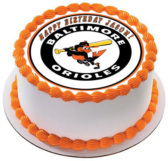 Baltimore Orioles - Edible Cake Topper, Cupcake Toppers, Strips