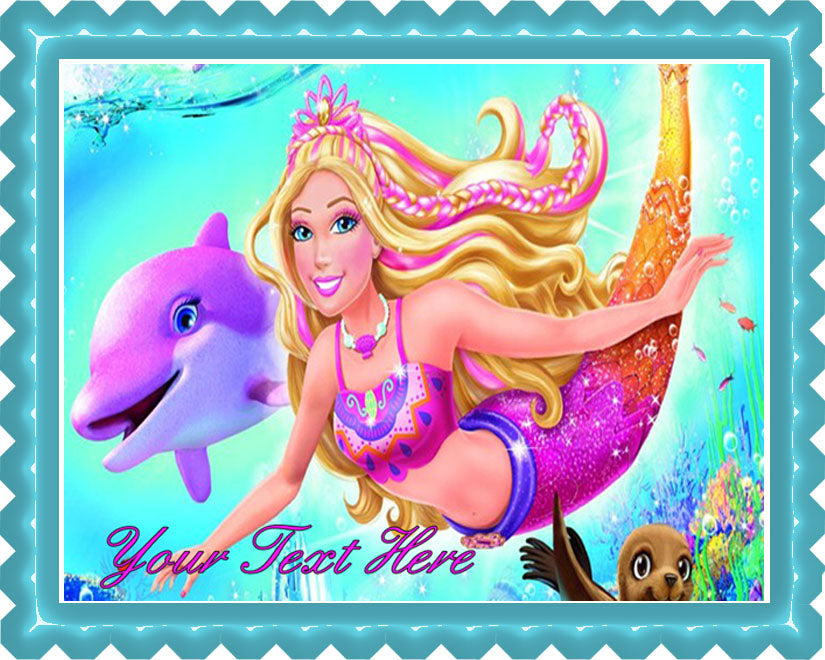 Barbie mermaid cupcake toppers sale