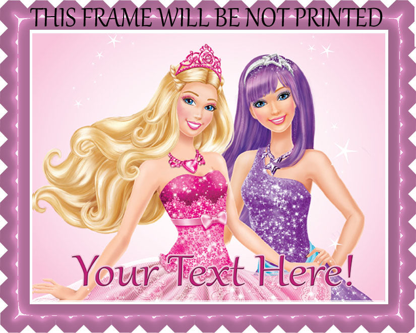 Barbie Princess and the Popstar (Nr1) - Edible Cake Topper, Cupcake Toppers, Strips