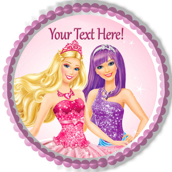 Barbie Princess and the Popstar (Nr1) - Edible Cake Topper, Cupcake Toppers, Strips