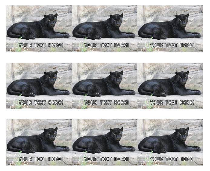 Black Panther - Edible Cake Topper, Cupcake Toppers, Strips