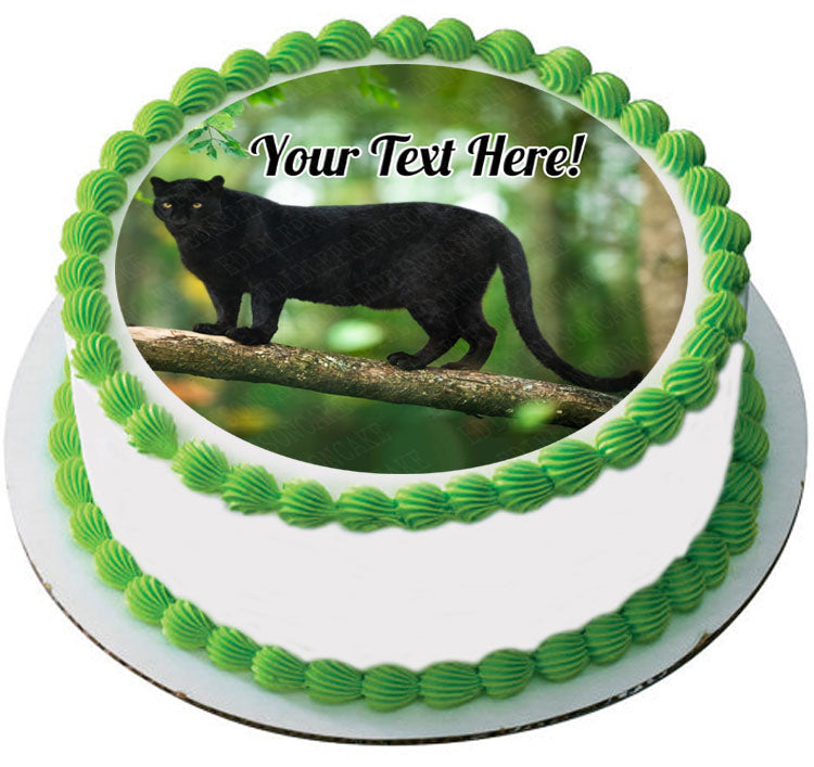 Black Panther (Nr2) - Edible Cake Topper, Cupcake Toppers, Strips