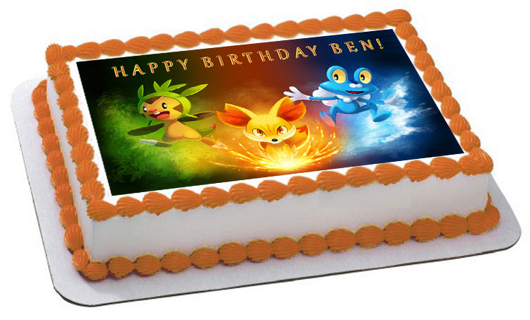 Pokemon - Edible Cake Topper OR Cupcake Topper, Decor