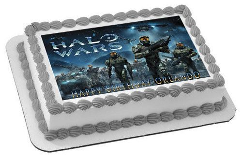 HALO WARS 1 Edible Birthday Cake Topper OR Cupcake Topper, Decor - Edible Prints On Cake (Edible Cake &Cupcake Topper)