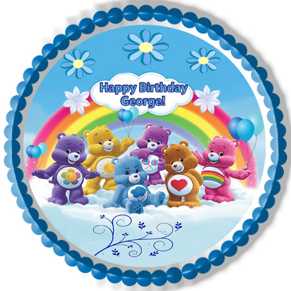 Care bears - Edible Cake Topper, Cupcake Toppers, Strips