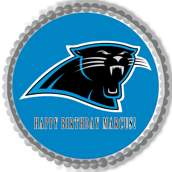 Carolina Panthers - Edible Cake Topper, Cupcake Toppers, Strips