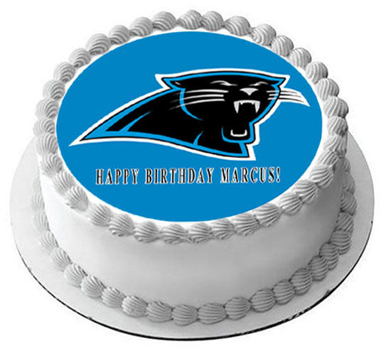 Carolina Panthers - Edible Cake Topper, Cupcake Toppers, Strips