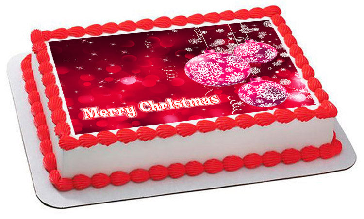 Christmas (Nr9) - Edible Cake Topper, Cupcake Toppers, Strips