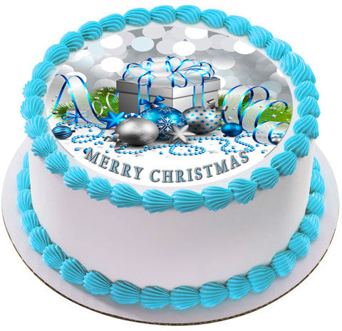 Christmas 6 Edible Birthday Cake Topper OR Cupcake Topper, Decor - Edible Prints On Cake (Edible Cake &Cupcake Topper)