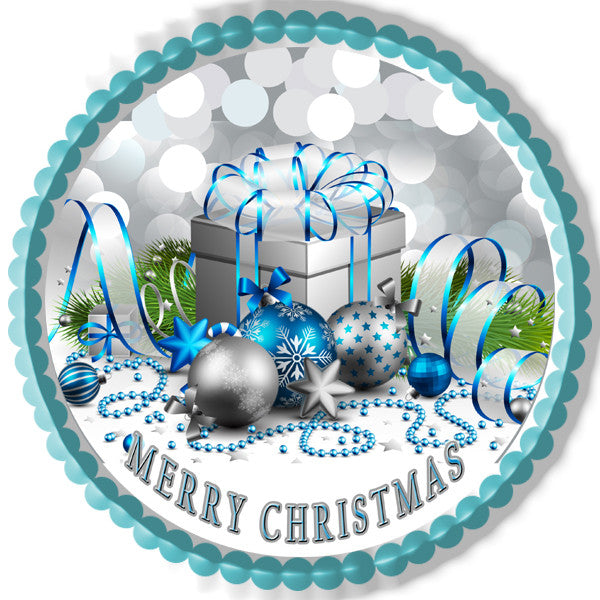 Christmas 6 Edible Birthday Cake Topper OR Cupcake Topper, Decor - Edible Prints On Cake (Edible Cake &Cupcake Topper)