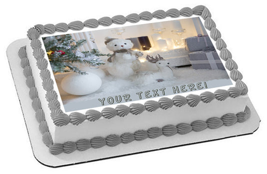 Christmas (Nr10) - Edible Cake Topper, Cupcake Toppers, Strips