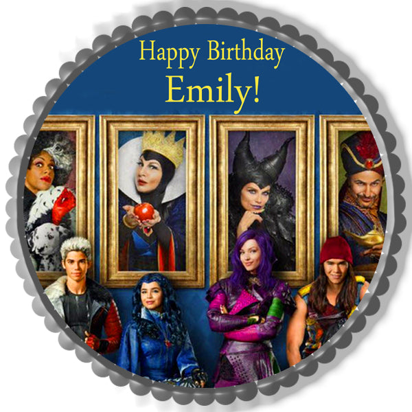 Descendants - Edible Cake Topper, Cupcake Toppers, Strips