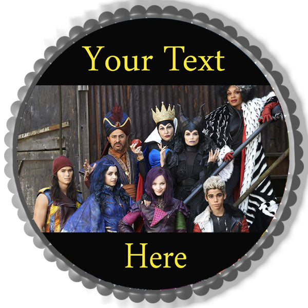 Descendants (Nr3) - Edible Cake Topper, Cupcake Toppers, Strips