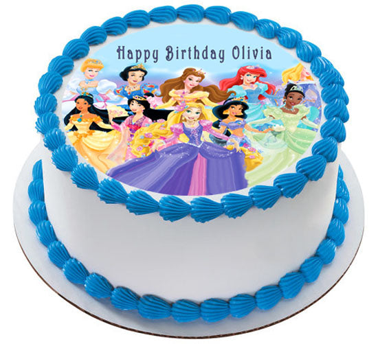 Disney Princess - Edible Cake Topper, Cupcake Toppers, Strips