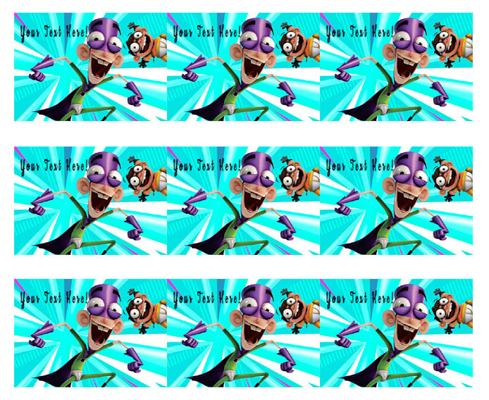 Fanboy and Chum Chum (Nr2) - Edible Cake Topper, Cupcake Toppers, Strips