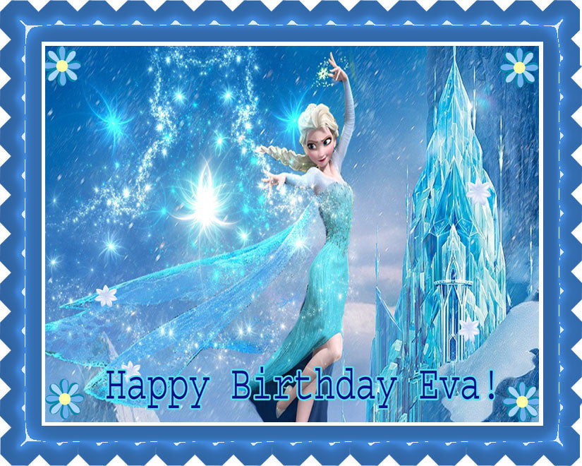 Frozen Elsa - Edible Cake Topper OR Cupcake Topper, Decor