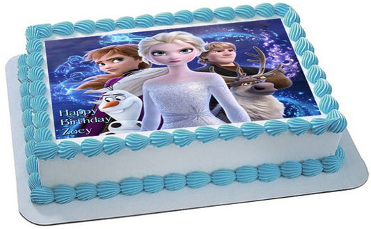 FROZEN II - Edible Cake Topper OR Cupcake Topper, Decor