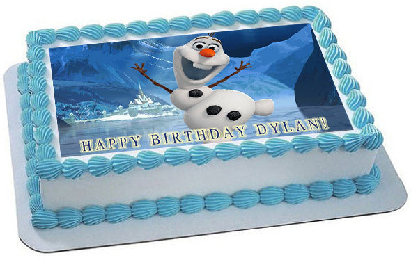 FROZEN Olaf - Edible Cake Topper OR Cupcake Topper, Decor