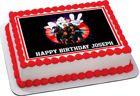 Ghostbusters 2 Edible Birthday Cake Topper OR Cupcake Topper, Decor - Edible Prints On Cake (Edible Cake &Cupcake Topper)