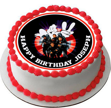 Ghostbusters 2 Edible Birthday Cake Topper OR Cupcake Topper, Decor - Edible Prints On Cake (Edible Cake &Cupcake Topper)