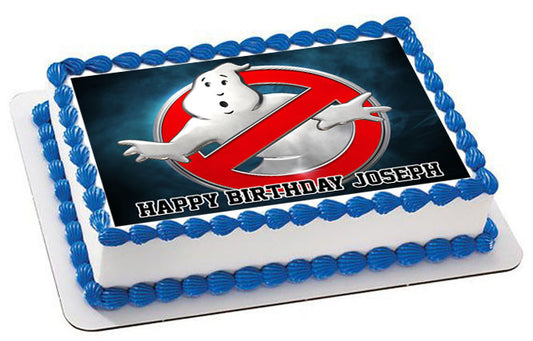 Ghostbusters (Nr4) - Edible Birthday Cake Topper OR Cupcake Topper, Decor