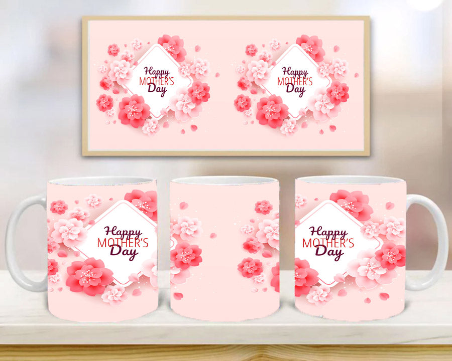 Happy Mothers Day II Mug, Birthday Gift, Custom Mug Gift for Mom, Anniversary Gift for Her/Him, Valentine's day gifts