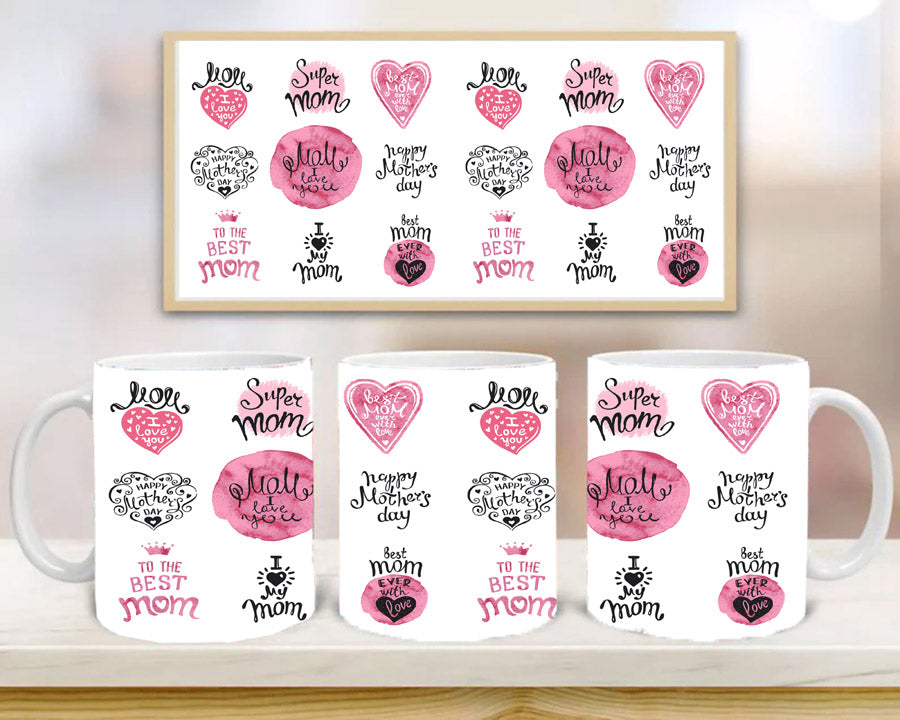 Happy Mothers Day IV Mug, Birthday Gift, Custom Mug Gift for Mom, Anniversary Gift for Her/Him, Valentine's day gifts