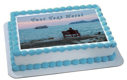 Happy Retirement - Edible Cake Topper OR Cupcake Topper