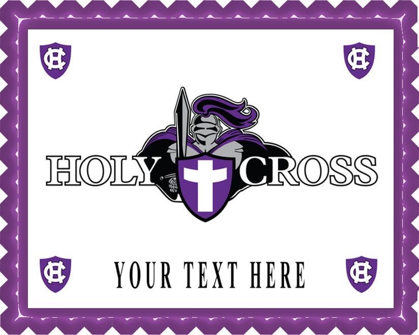 Holy Cross College - Edible Cake Topper OR Cupcake Topper, Decor