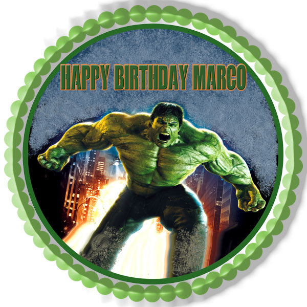 Hulk - Edible Cake Topper OR Cupcake Topper, Decor