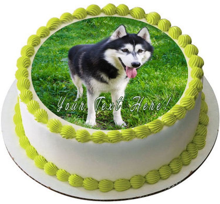 Husky Portrait Edible Cake Topper Cupcake Toppers Strips