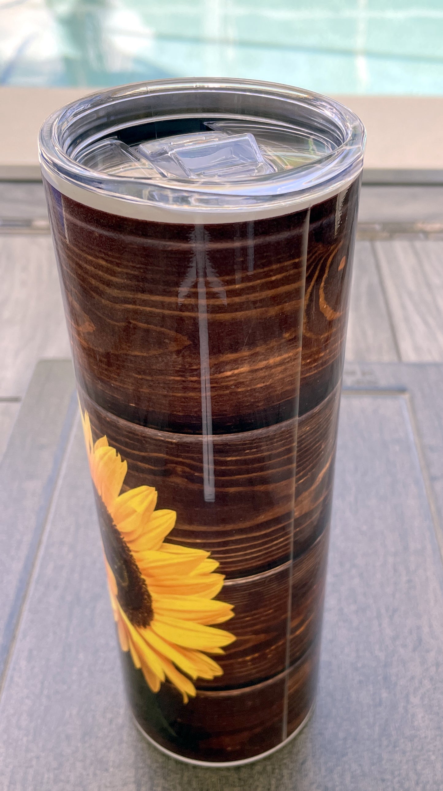 Yellow Sunflower 20 oz Skinny Tumbler