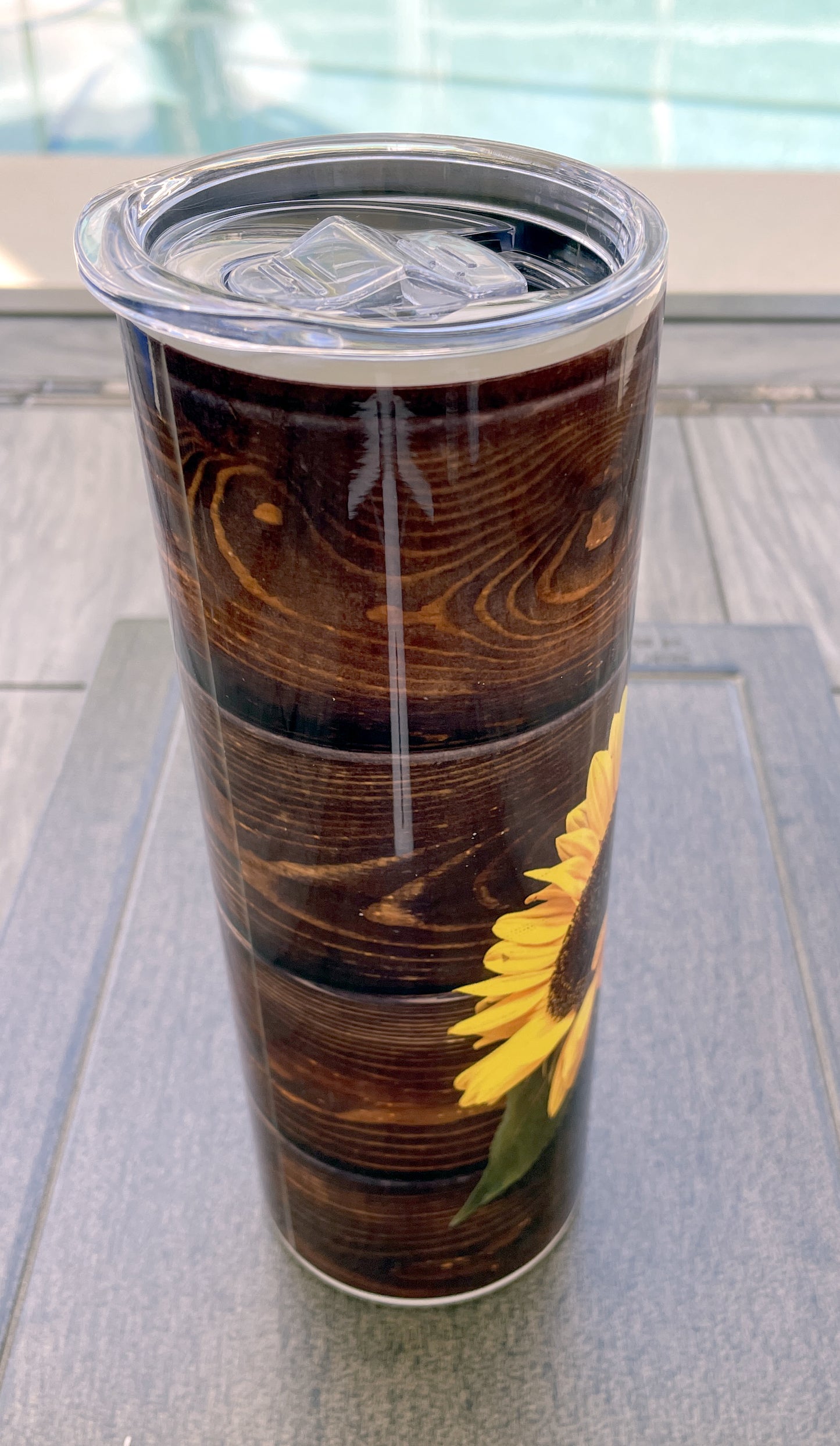 Yellow Sunflower 20 oz Skinny Tumbler